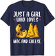 Funny Mac And Cheese Design For Girls Women Macaroni Cheese T-Shirt - T-Shirt | Navy