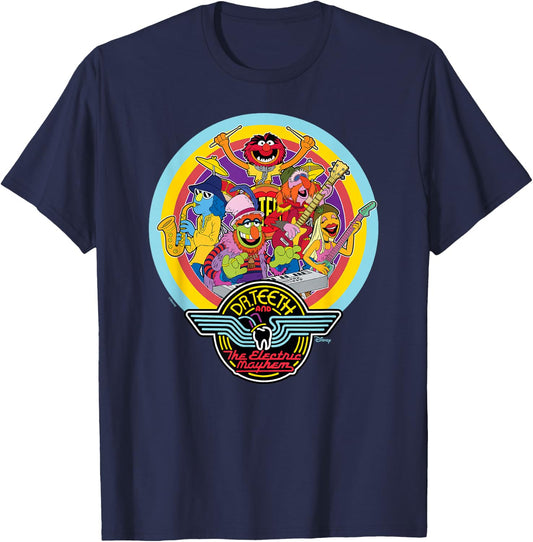 The Muppets - Dr. Teeth Badge T-Shirt - T-Shirt | Navy