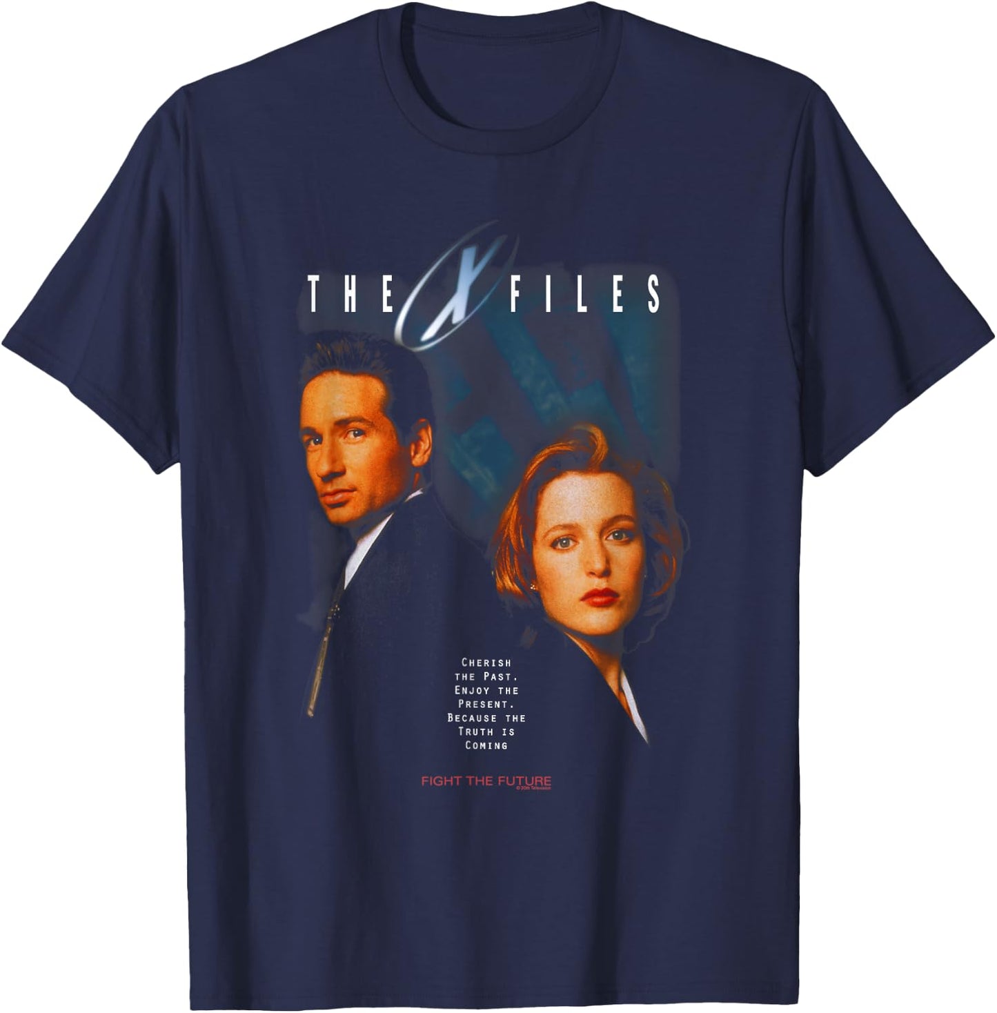 X-Files Vintage 90's Poster T-Shirt - T-Shirt | Navy
