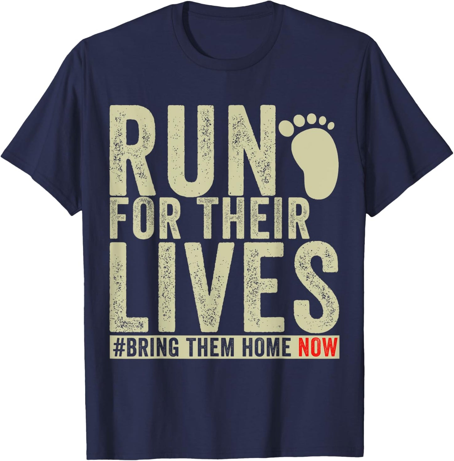 Run for Their Lives T-Shirt - T-Shirt | Navy