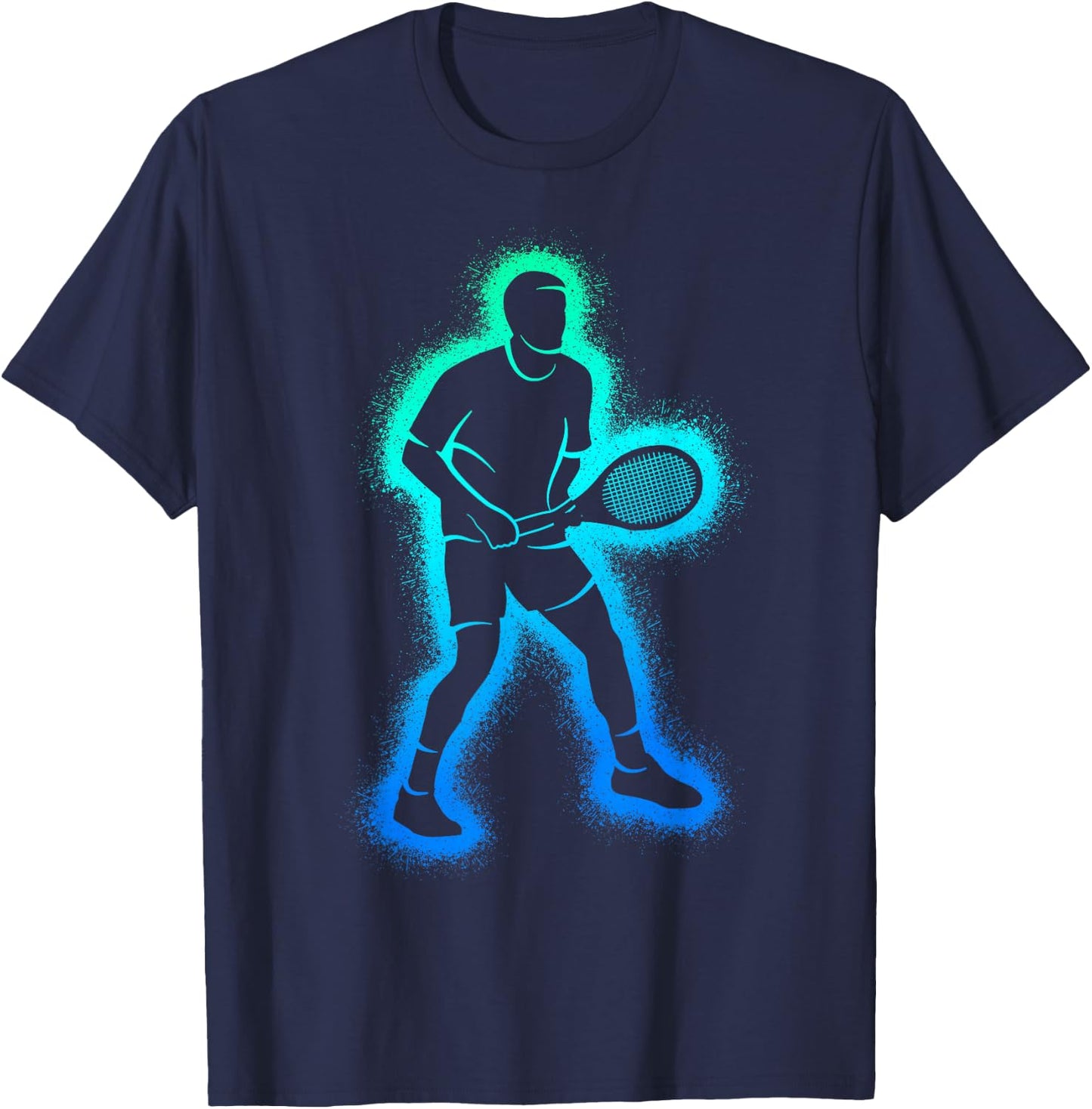 Tennis Players Rackets Kids Boys Men Tennis Player T-Shirt - T-Shirt | Navy
