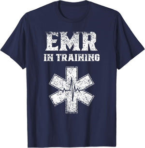 Emergency Medical Responder In Training Emr Emt Ambulance T-Shirt - T-Shirt | Navy
