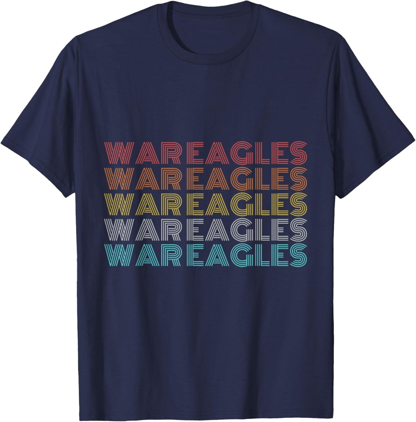 Retro Vintage War Eagles T-Shirt - T-Shirt | Navy
