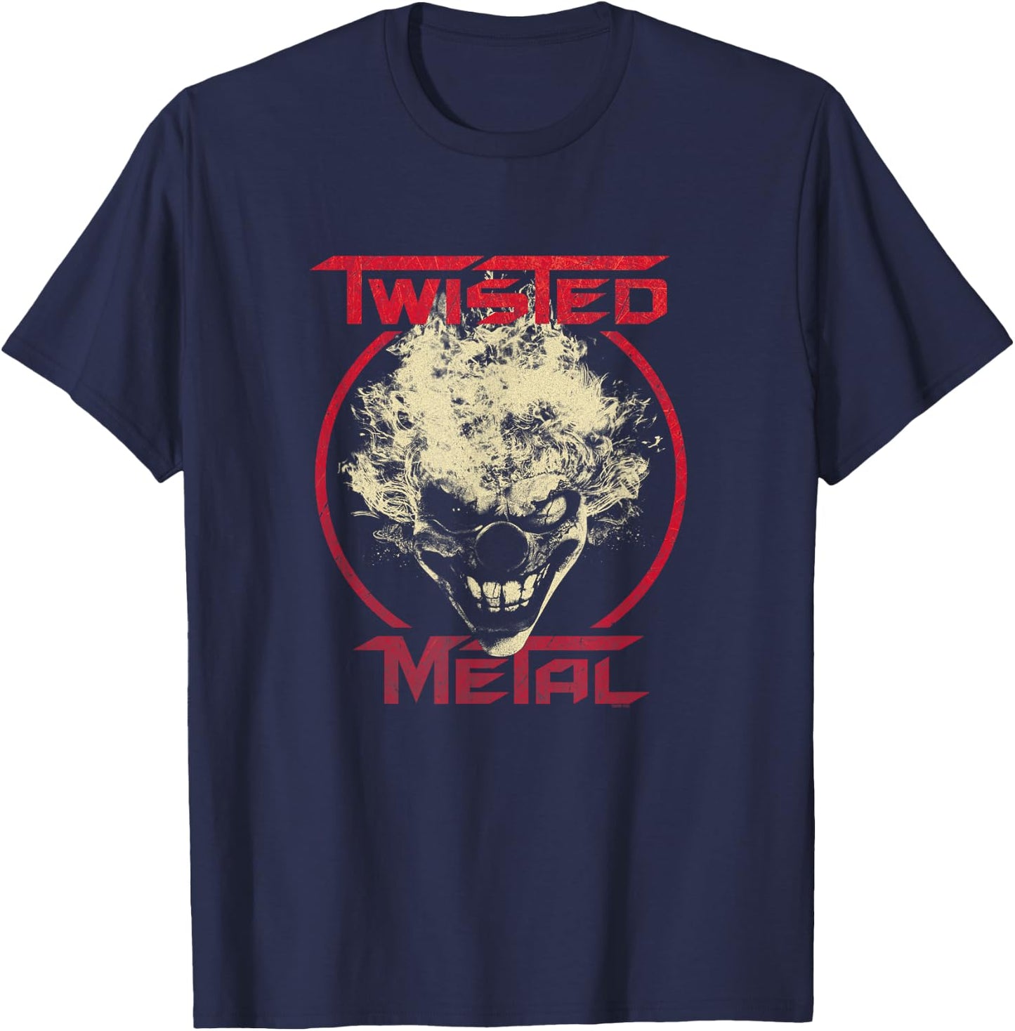 Twisted Metal Sweet Tooth Circle Logo T-Shirt - T-Shirt | Navy