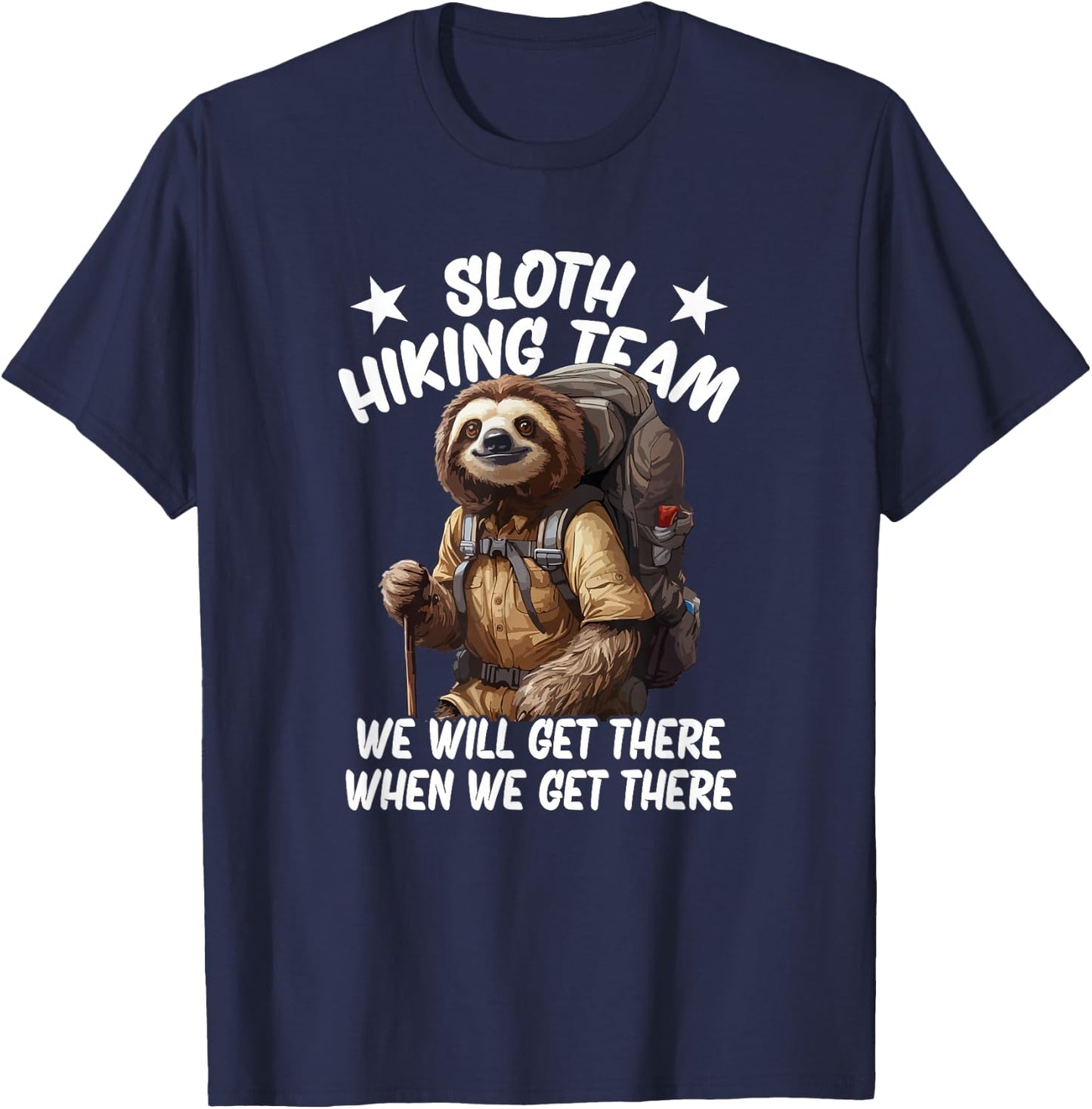 Sloth Hiking Team T-Shirt - T-Shirt | Navy
