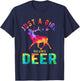 Just A Girl Who Loves Deer Deer Lover Funny Deer T-Shirt - T-Shirt | Navy