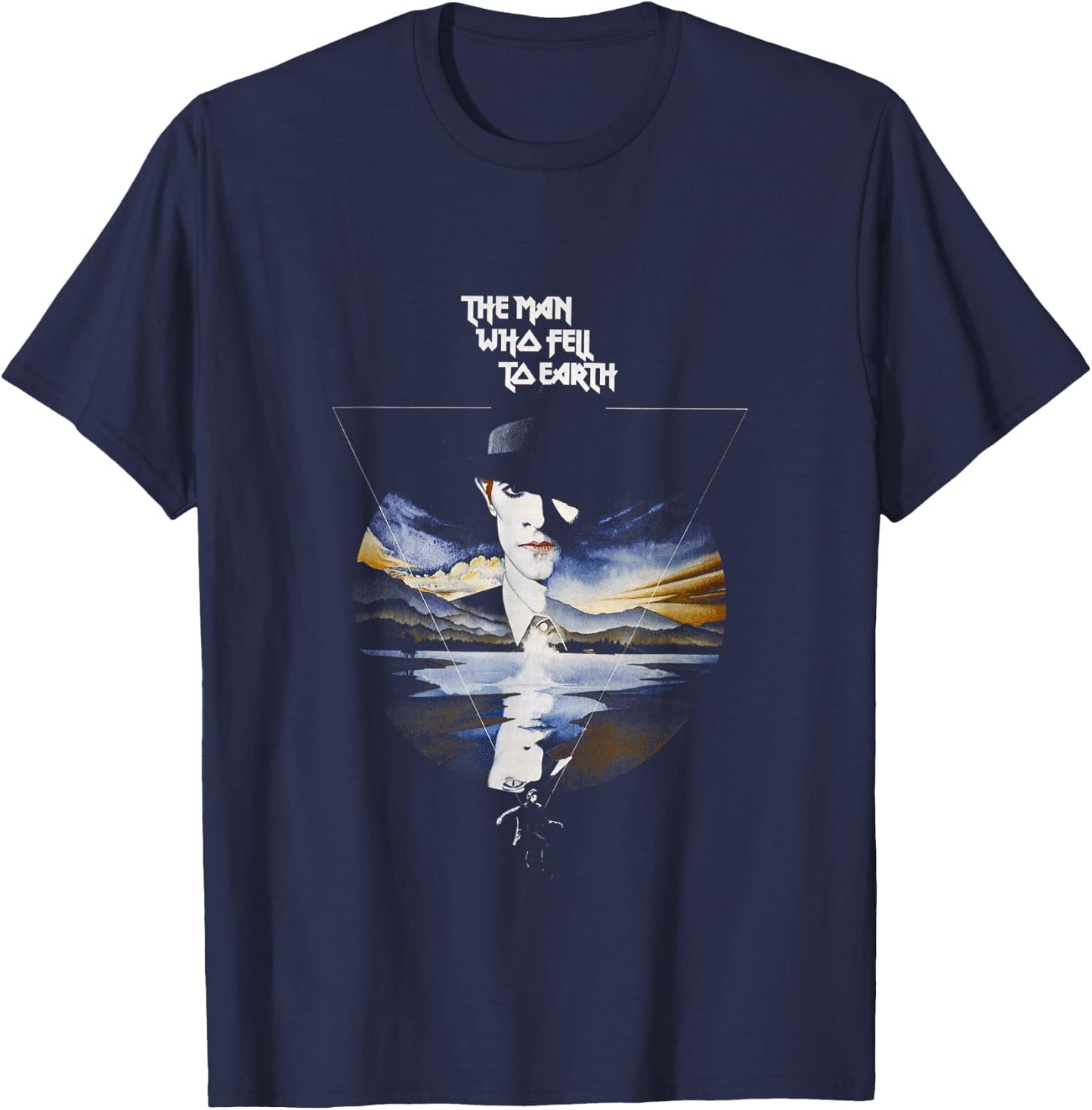The Man Who Fell To Earth Theatrical Poster T-Shirt - T-Shirt | Navy
