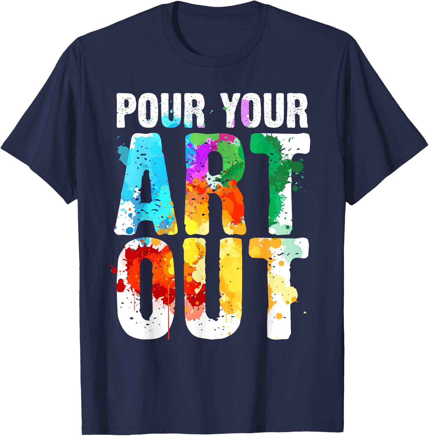 Cool Artist Women Painter Art Teacher Paint Artists T-Shirt - T-Shirt | Navy