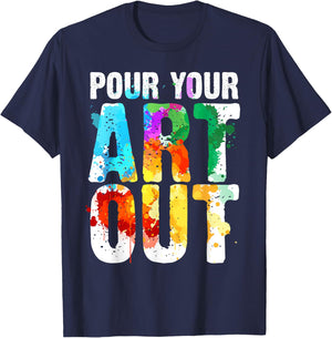 Cool Artist Women Painter Art Teacher Paint Artists T-Shirt - T-Shirt | Navy