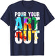 Cool Artist Women Painter Art Teacher Paint Artists T-Shirt - T-Shirt | Navy