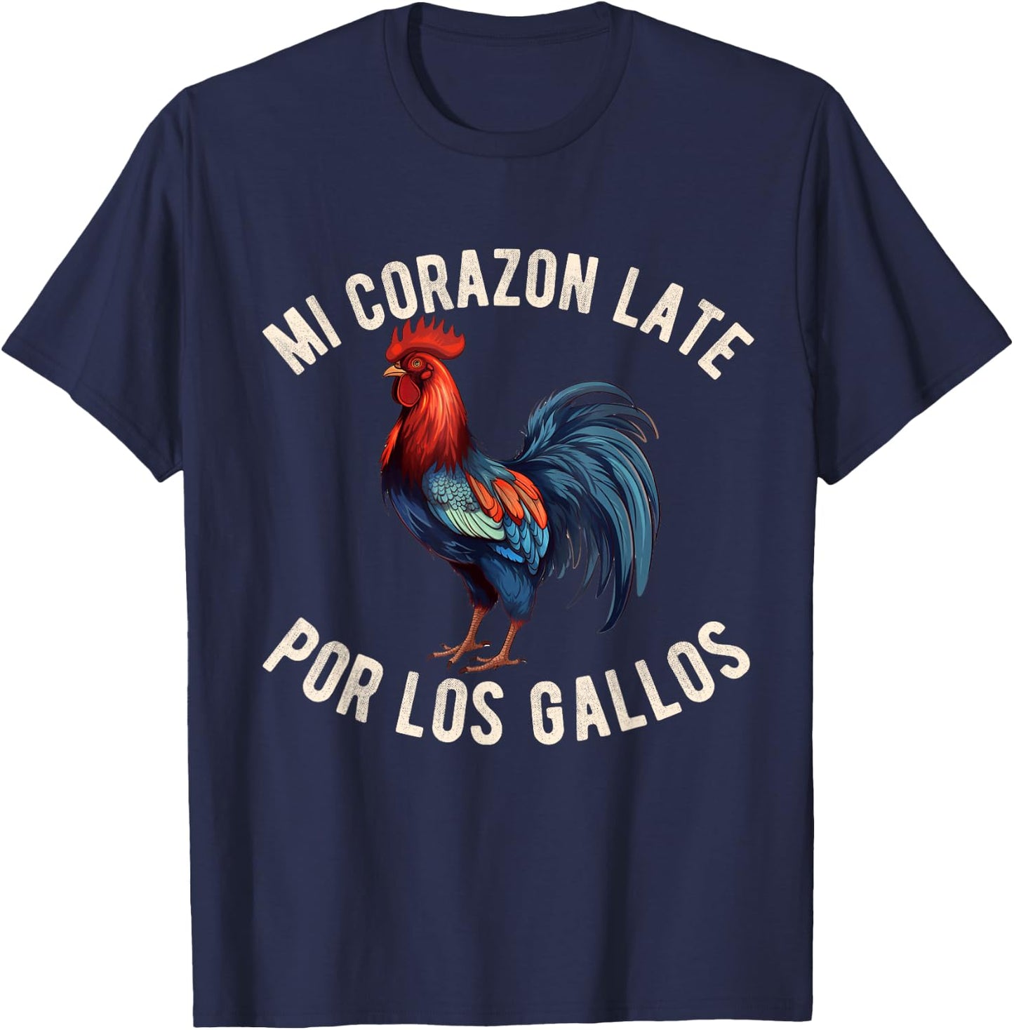 Gallero Hombre Papá Padre Tío Gallero Pelea De Gallos T-Shirt - T-Shirt | Navy