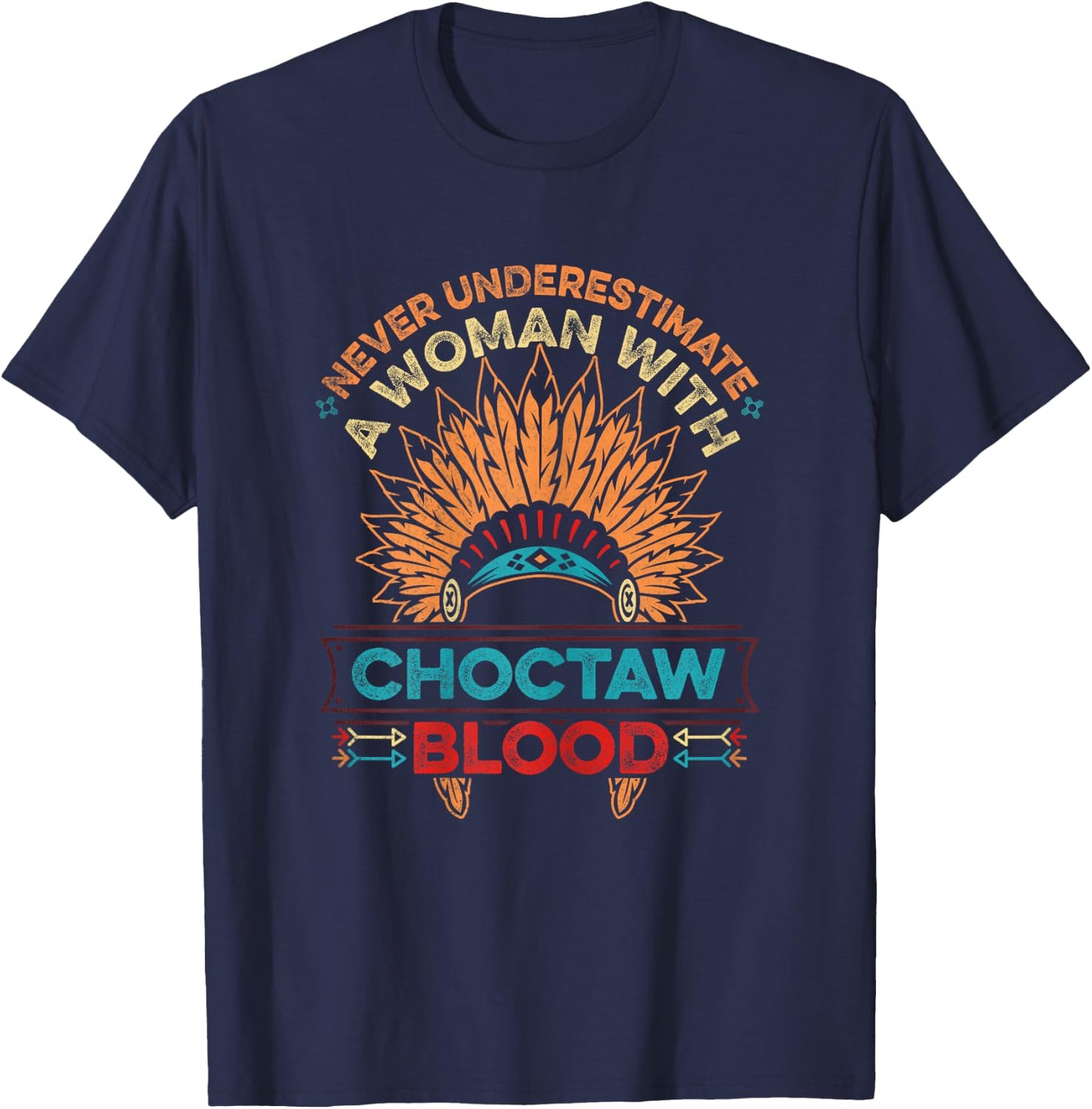 Native American Pride Design for a Proud Choctaw Girl T-Shirt - T-Shirt | Navy