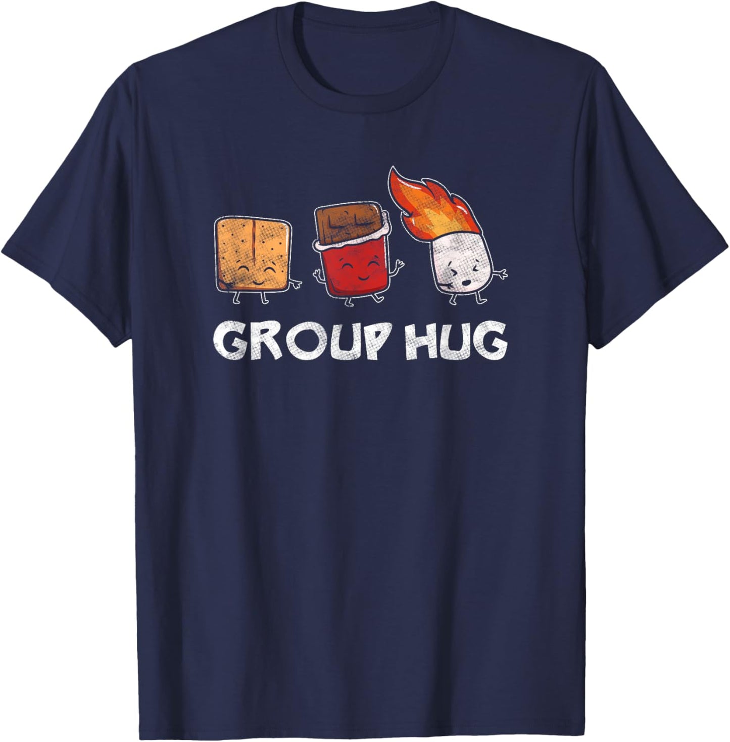 Smores S'mores Marshmallow Funny Camping Campfire T-Shirt - T-Shirt | Navy
