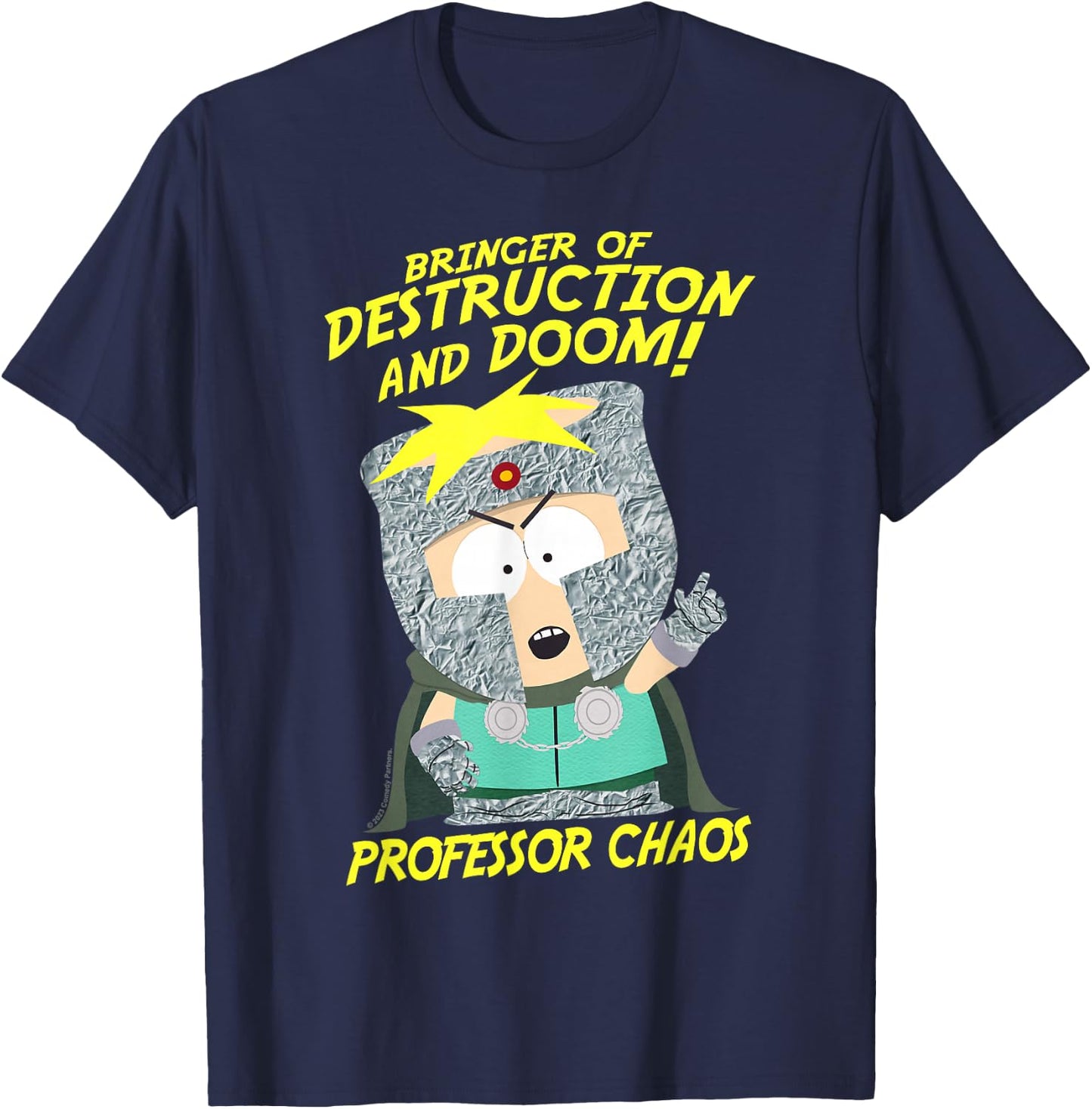 South Park Professor Chaos Destruction & Doom T-Shirt - T-Shirt | Navy