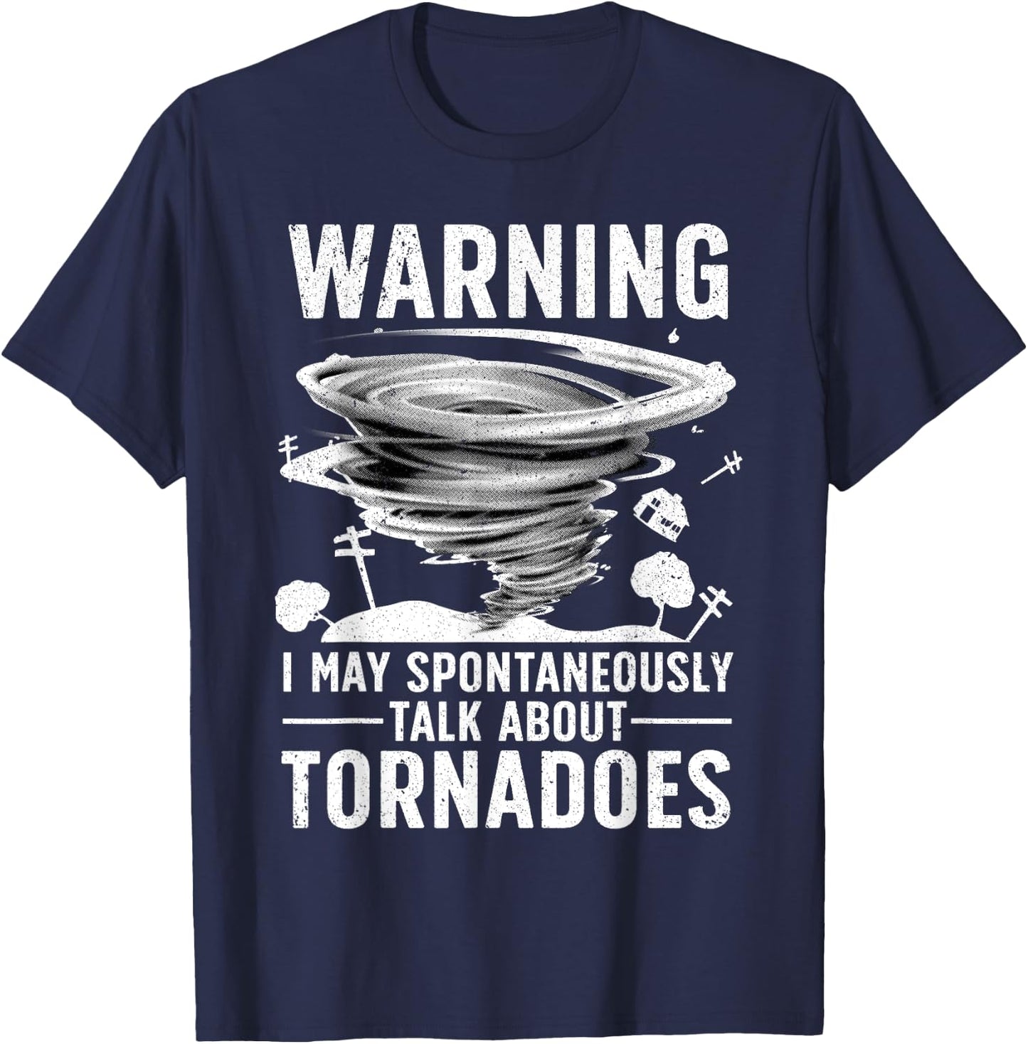 Funny Tornado Art Women Storm Twister Chaser Lover T-Shirt - T-Shirt | Navy