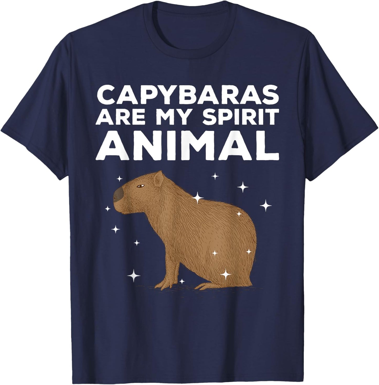 Cool Capybara Women Rodent Spirit Animal Zoologist T-Shirt - T-Shirt | Navy