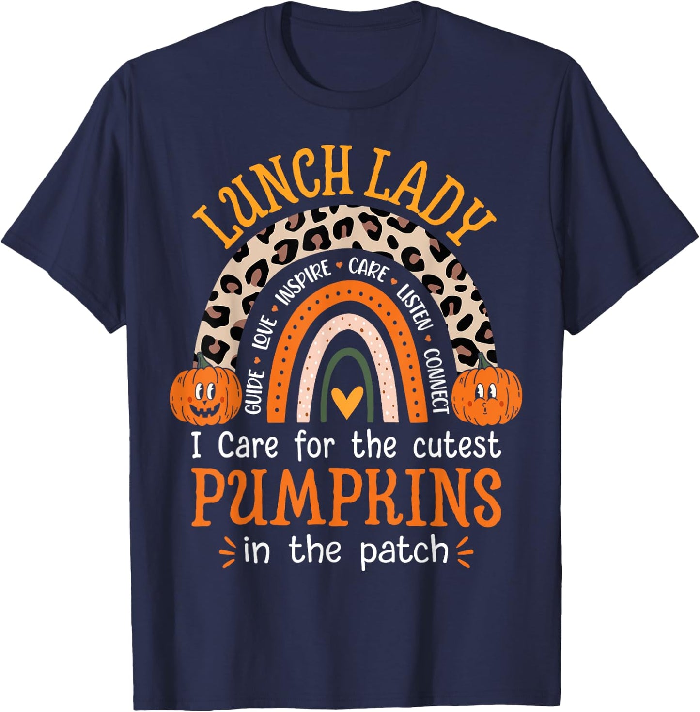 Lunch Lady Funny Halloween School Cafeteria Worker T-Shirt - T-Shirt | Navy