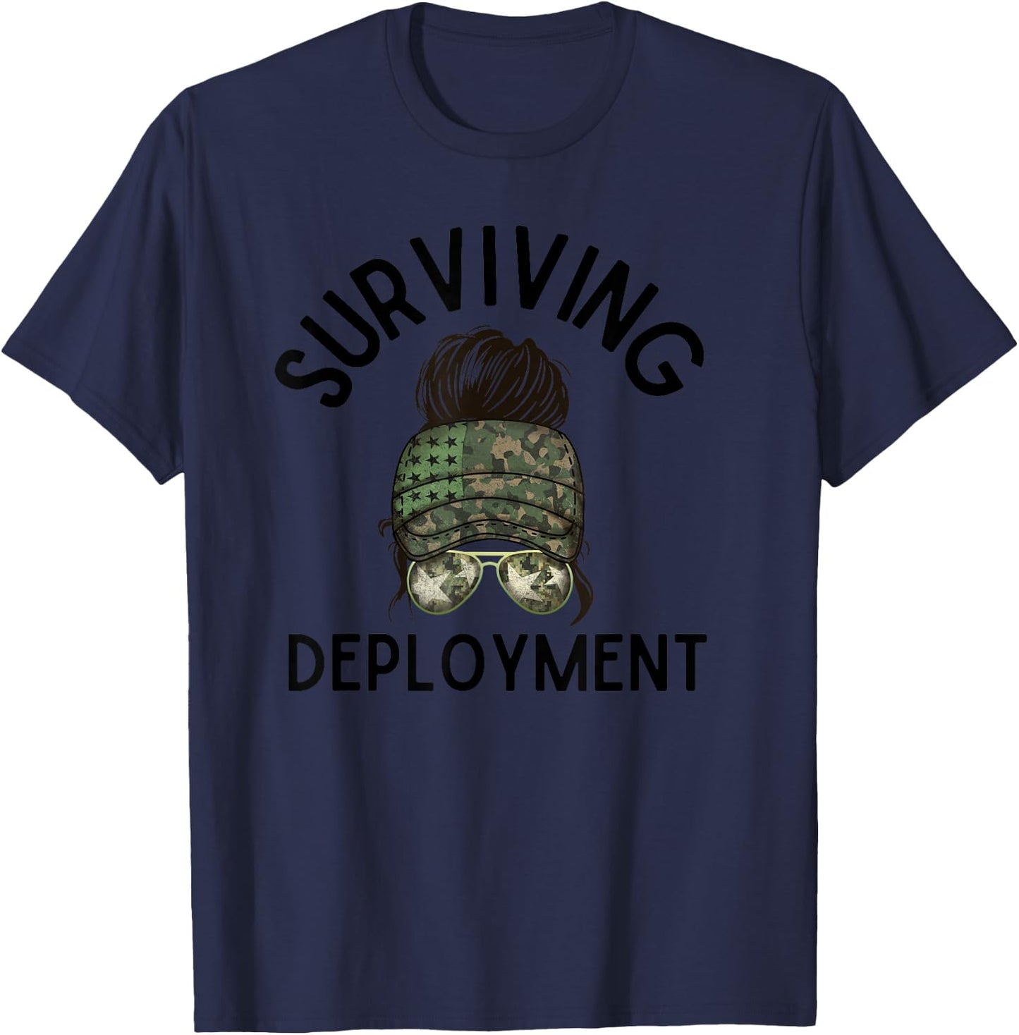 Surviving Deployment-Wife Deployment, Army Wife, Deployed T-Shirt - T-Shirt | Navy