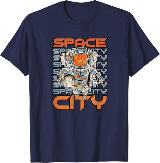 SPACE CITY H-Town Houston - Houston Pride T-Shirt - T-Shirt | Navy