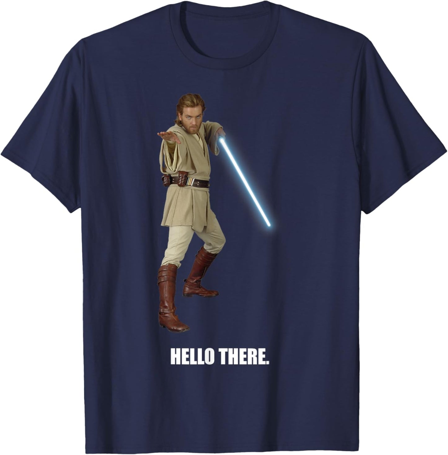 Star Wars Obi-Wan Kenobi Hello There Portrait T-Shirt - T-Shirt | Navy