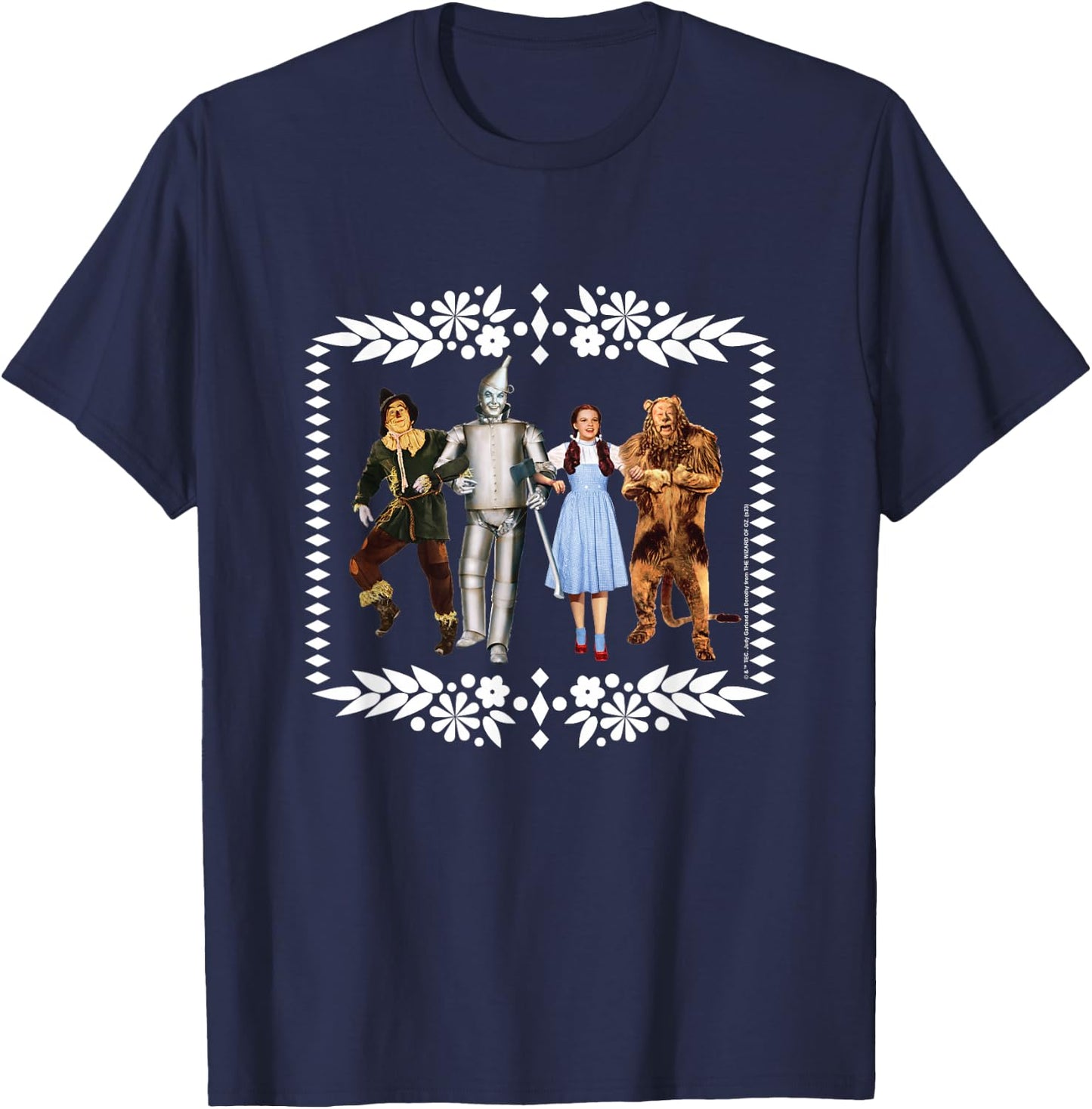 The Wizard of Oz - OZ Group White Border T-Shirt - T-Shirt | Navy
