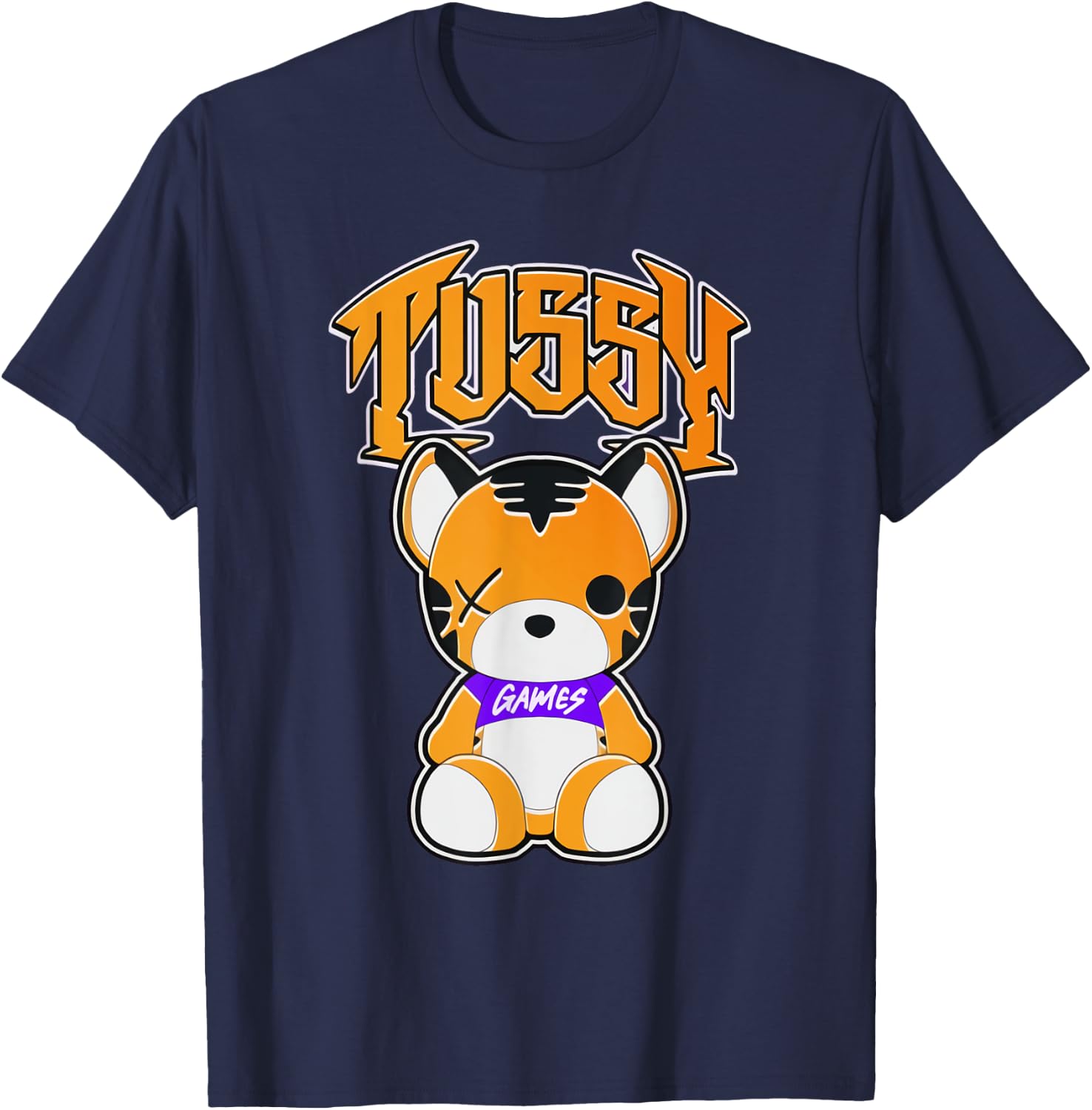 Gaming For Gamer with Tussy Style T-Shirt - T-Shirt | Navy