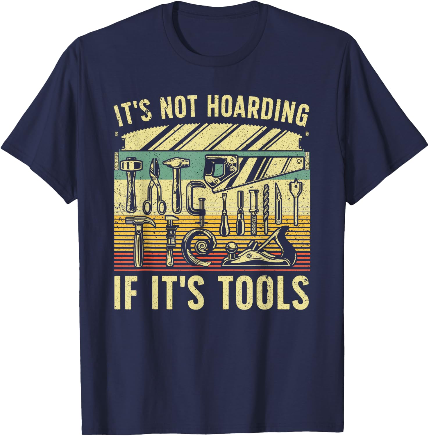 Funny Woodworker Art Carpenter Wood Working Tools Small T-Shirt - T-Shirt | Navy