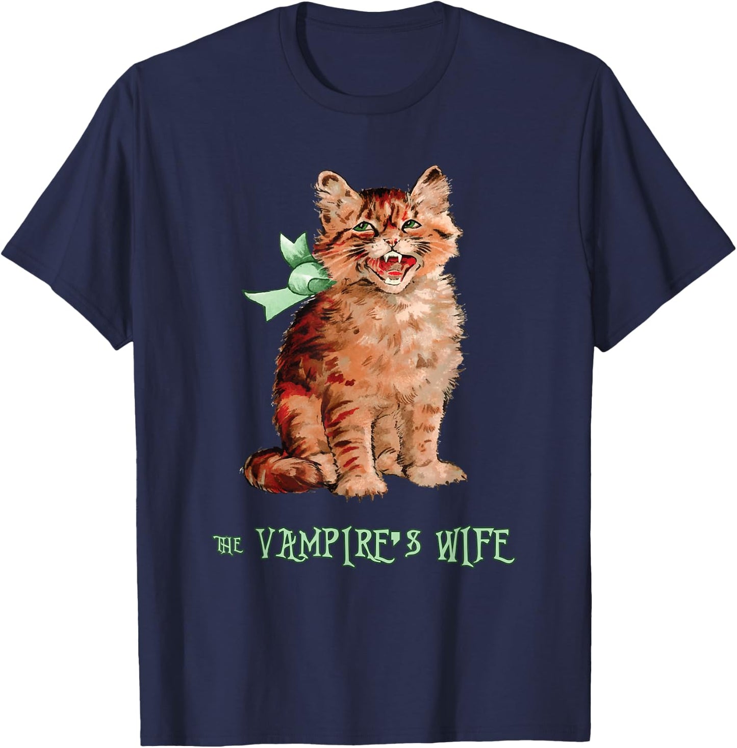 The vampire's wife cat T-Shirt - T-Shirt | Navy