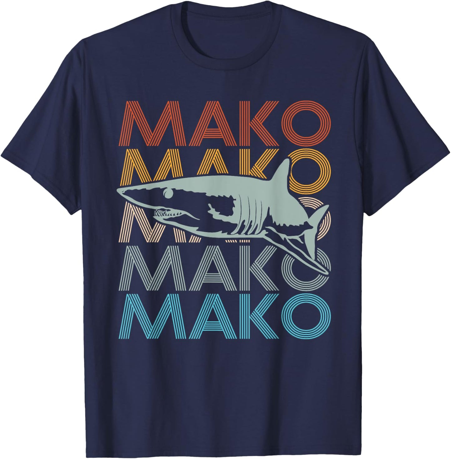 MAKO Design for a Mako Shark Diver T-Shirt - T-Shirt | Navy