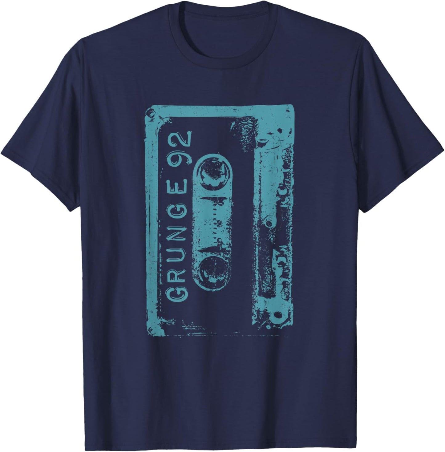Grunge 90's Vintage Concert Mixtape Retro T-Shirt - T-Shirt | Navy