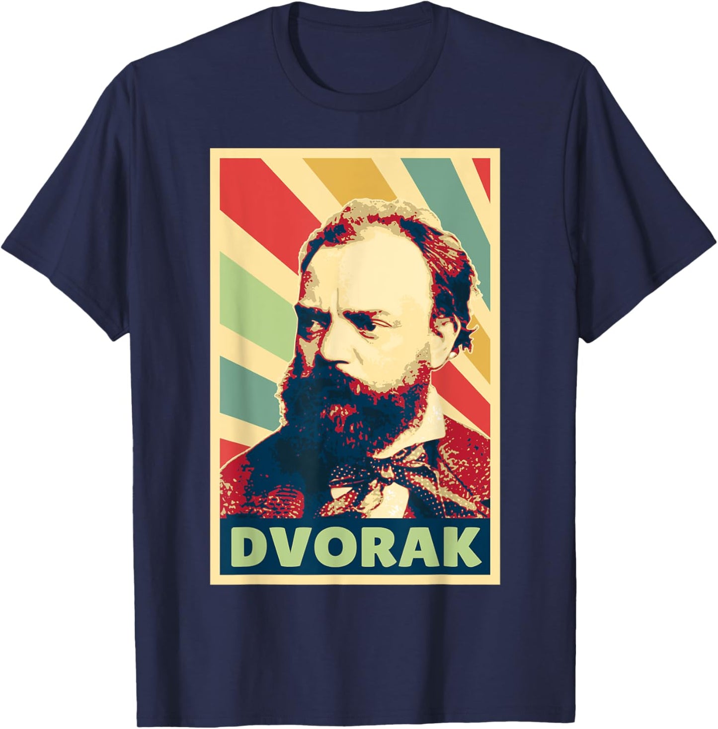 Antonin Dvorak Vintage Colours T-Shirt - T-Shirt | Navy