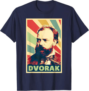 Antonin Dvorak Vintage Colours T-Shirt - T-Shirt | Navy