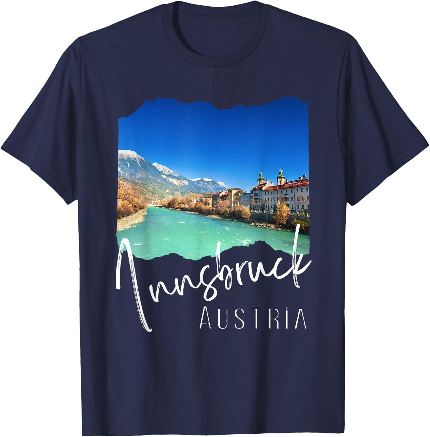 Innsbruck Souvenir Innsbruck Austria T-Shirt - T-Shirt | Navy