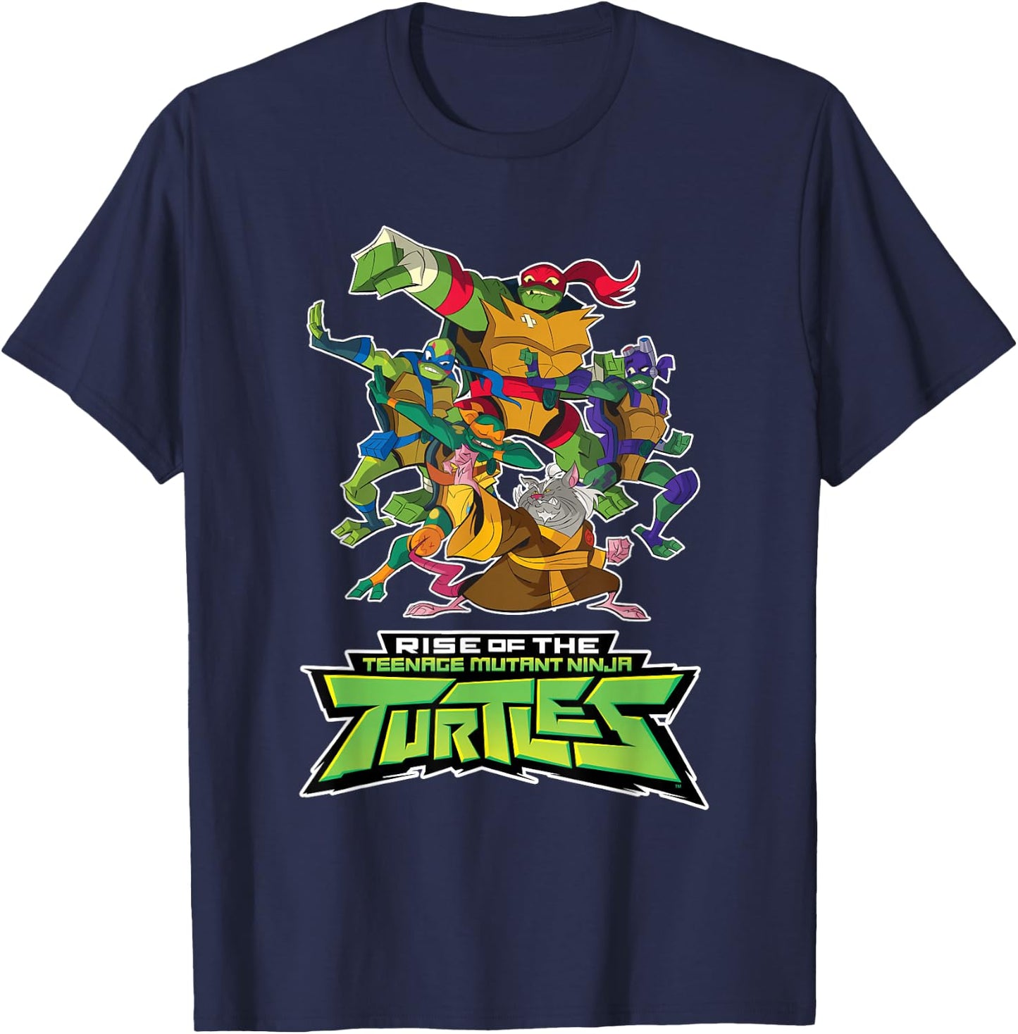 Splinter & The Turtles - Rise T-Shirt - T-Shirt | Navy
