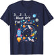 Kids Outer Space Blast Off 5 Year Old 5th Birthday Boys Girls T-Shirt - T-Shirt | Navy