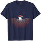 Mushroom fungus mycelium T-Shirt - T-Shirt | Navy