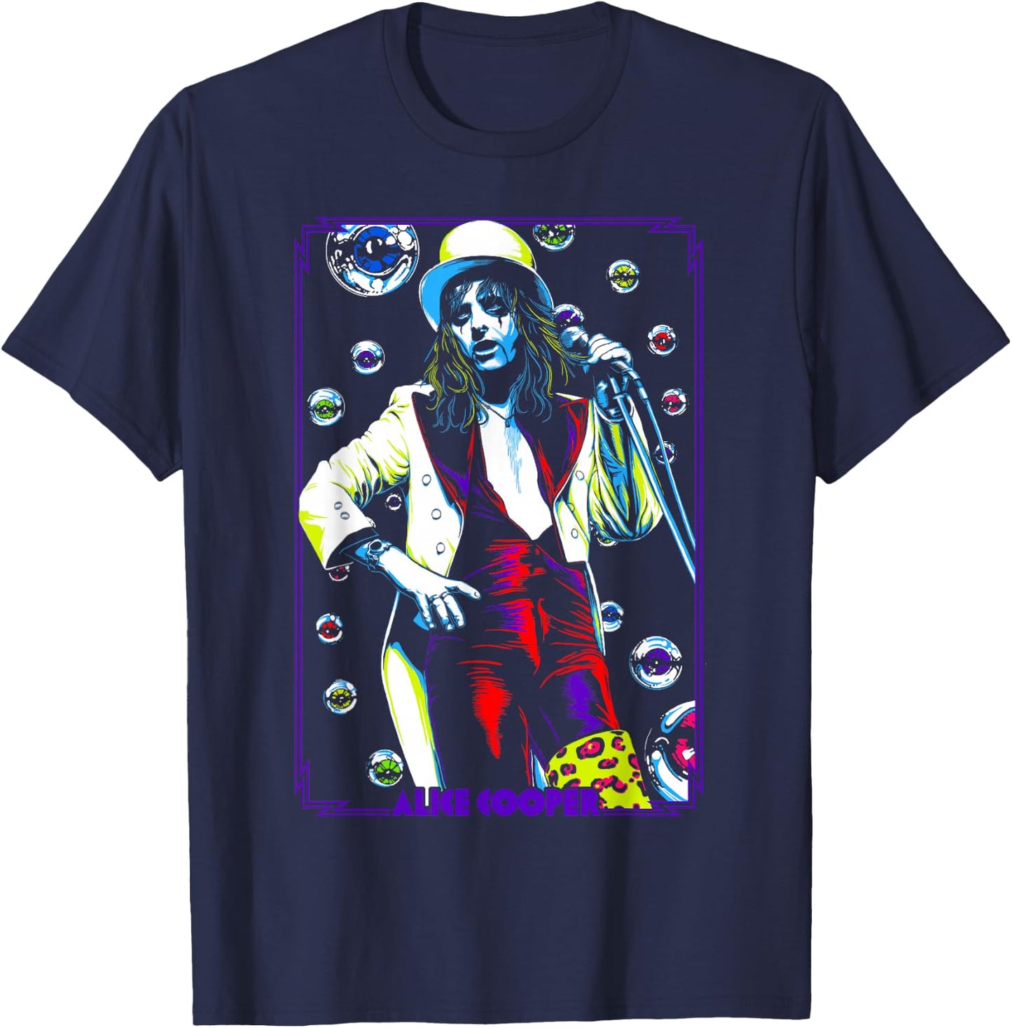 Alice Cooper – Bubble Alice T-Shirt - T-Shirt | Navy