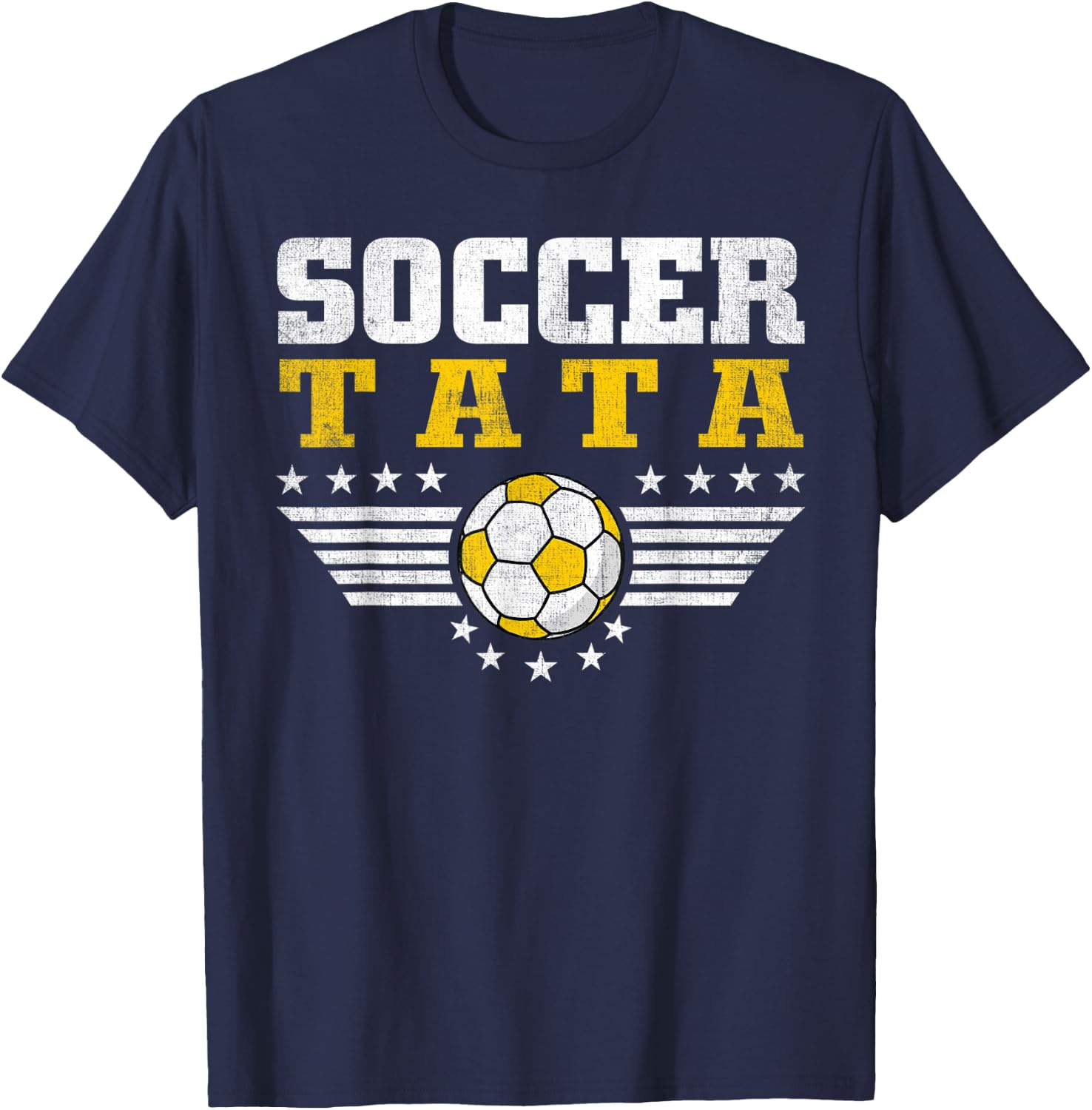 Soccer Tata - Soccer Player Funny Grandfather Soccer T-Shirt - T-Shirt | Navy