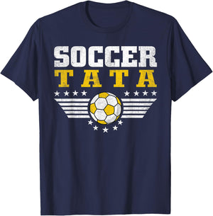 Soccer Tata - Soccer Player Funny Grandfather Soccer T-Shirt - T-Shirt | Navy