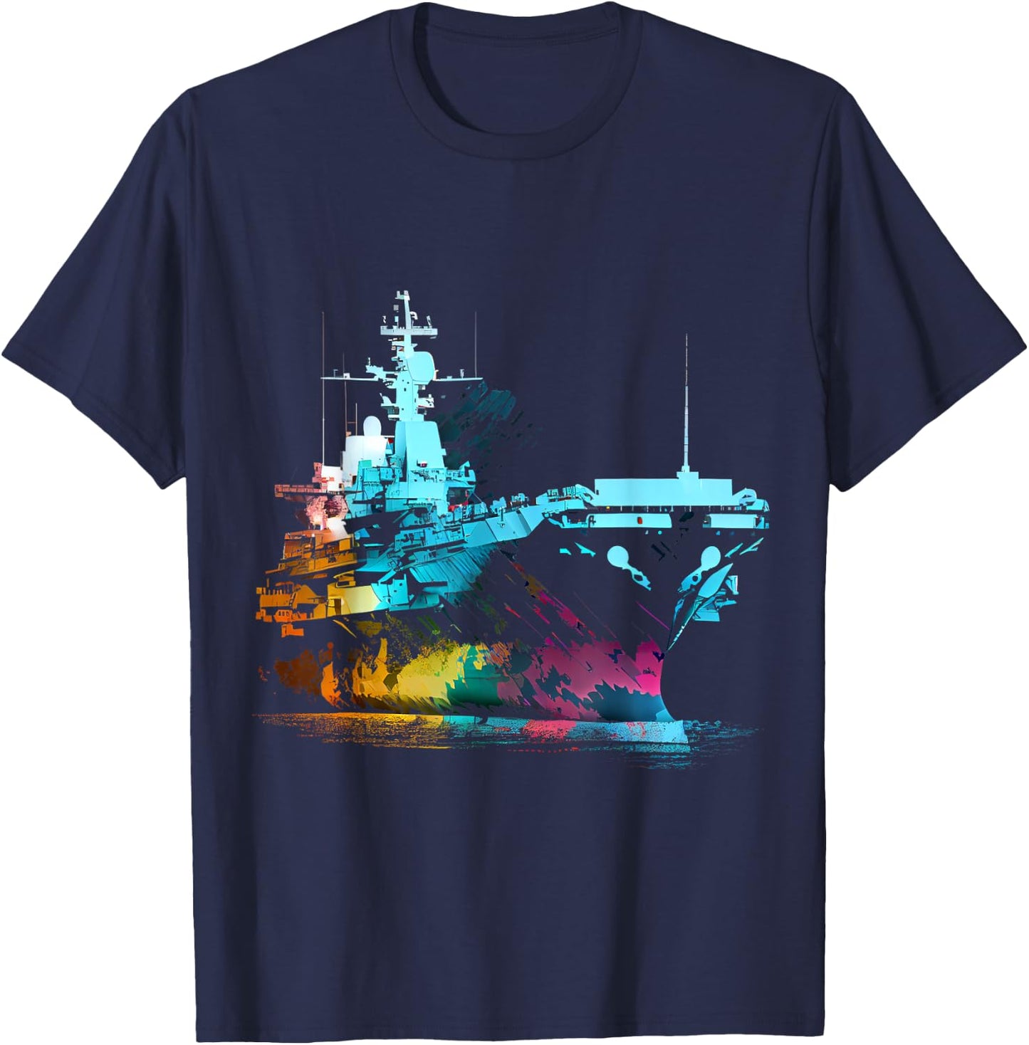 Aircraft carrier USA military captain American ship captain T-Shirt - T-Shirt | Navy