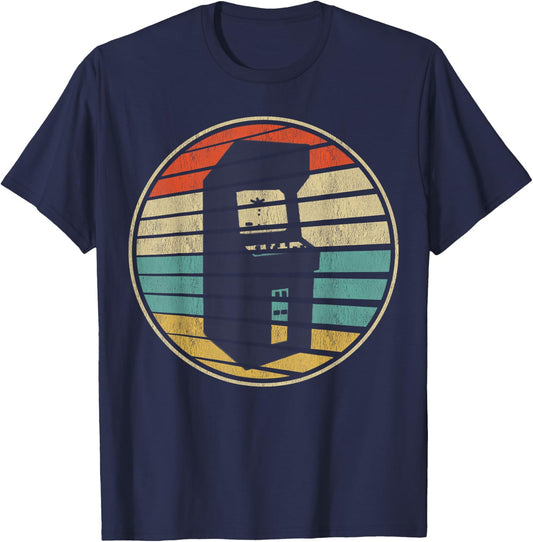Cute Gamer Gift Retro Vintage 70s 80s Arcade Cabinets Fun T-Shirt - T-Shirt | Navy