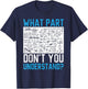 Chemical Engineer Engineering SteMi Apparel Chemical Engineer Chemist Chemistry Periodic Table T-Shirt - T-Shirt | Navy