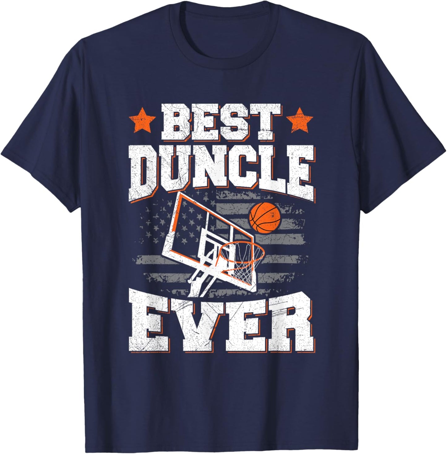 Best duncle ever Pun for a Basketball Uncle T-Shirt - T-Shirt | Navy