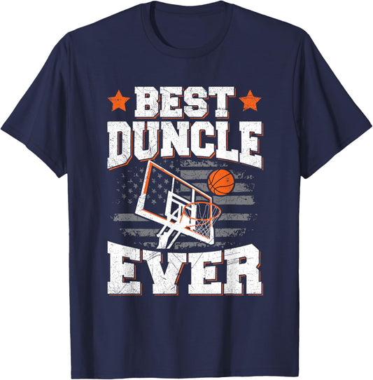 Best duncle ever Pun for a Basketball Uncle T-Shirt - T-Shirt | Navy