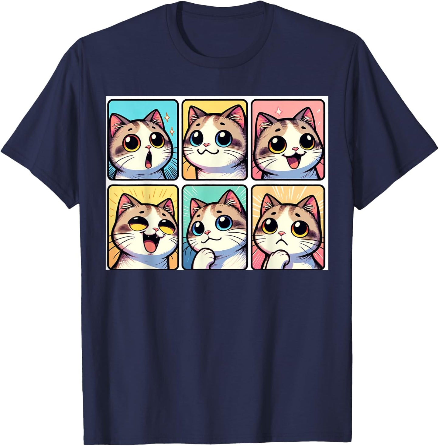Wacky Cute Selfie Kitten Lover Funny Photography Cat Women Kids T-Shirt - T-Shirt | Navy