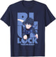 Blue Lock Yoichi Isagi Running Through Big Chest Portrait T-Shirt - T-Shirt | Navy