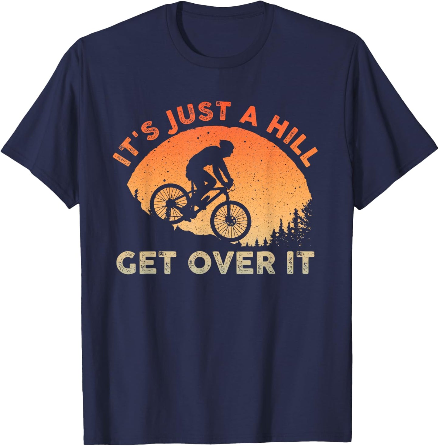 Funny Mountain Biking Design Women Trail Ride Lover T-Shirt - T-Shirt | Navy