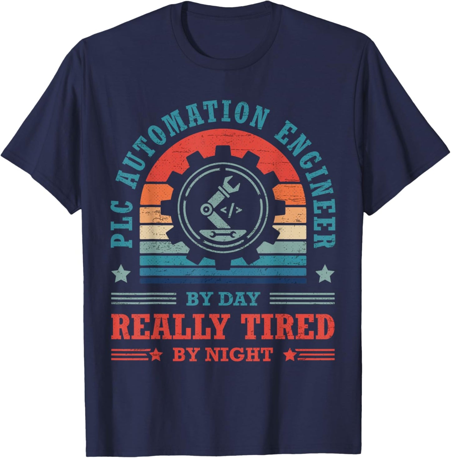 Controls Engineer PLC Automation Engineer HMI PLC Programmer T-Shirt - T-Shirt | Navy