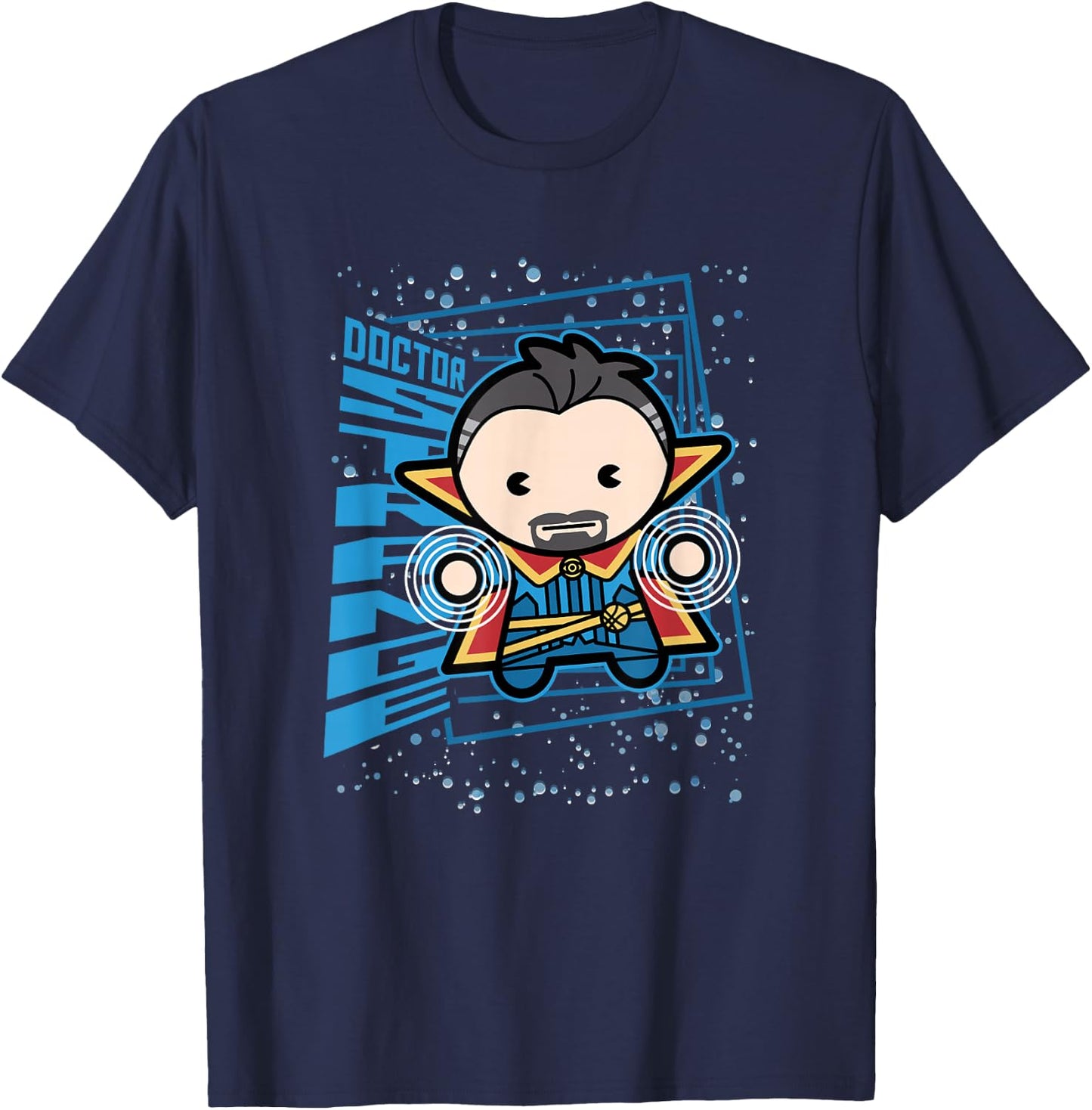 Marvel Kawaii Chibi Doctor Strange Magic In Space Logo T-Shirt - T-Shirt | Navy