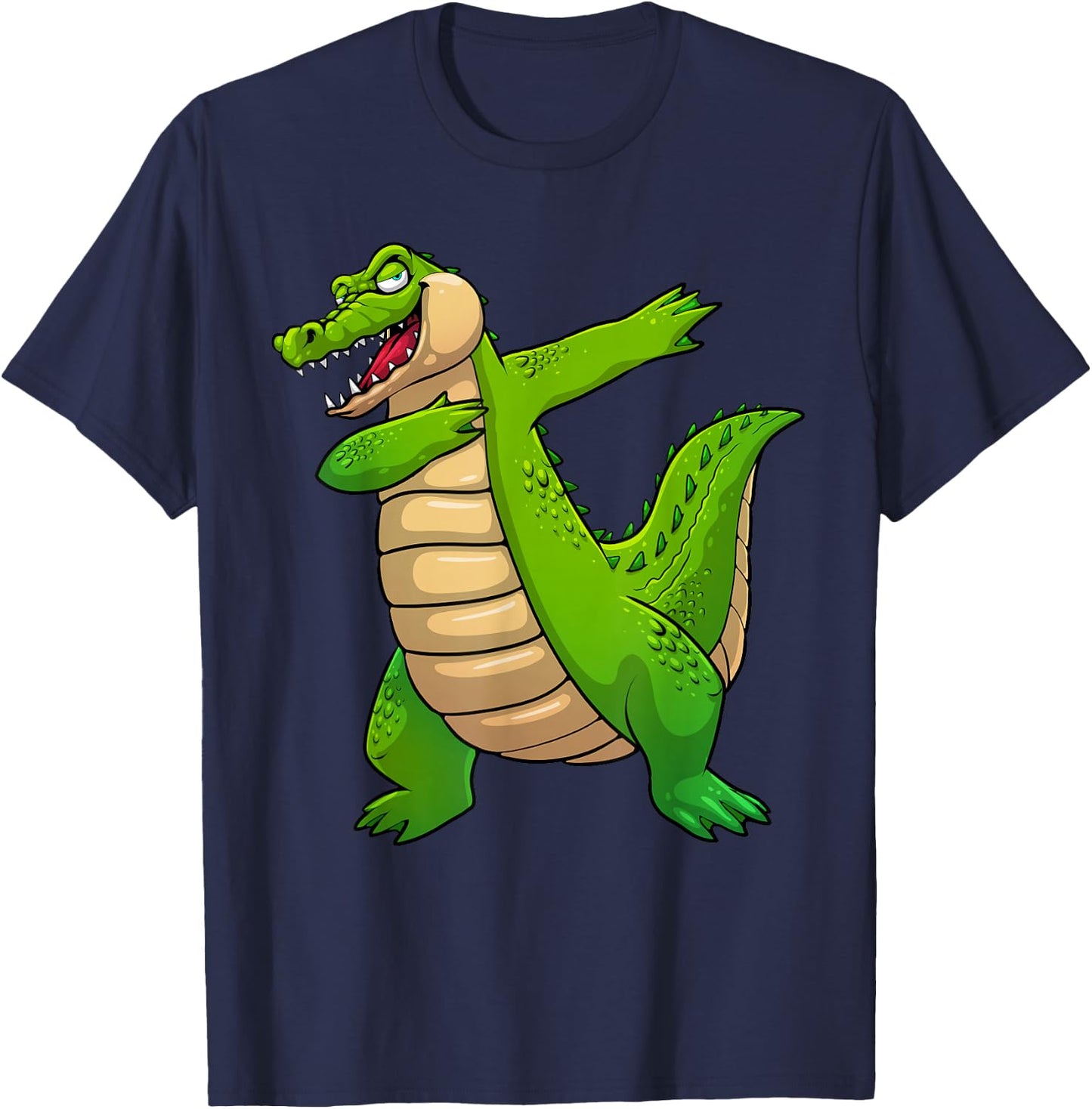 Cool Crocodile Art for Boys Kids Toddler Alligator Zoo Gator T-Shirt - T-Shirt | Navy